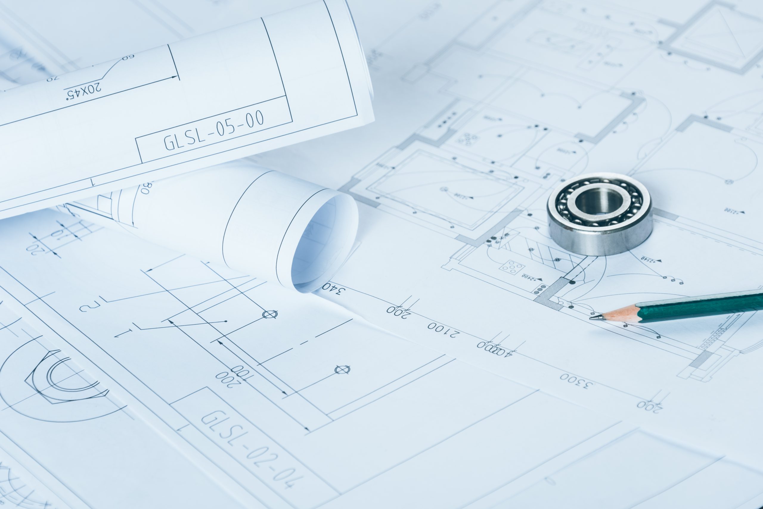 Architectural blueprints.